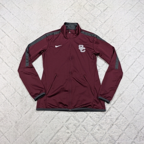 Nike Jacket Womens S Red Maroon Epic Training Full Zip South Carolina Gamecocks - Picture 1 of 9